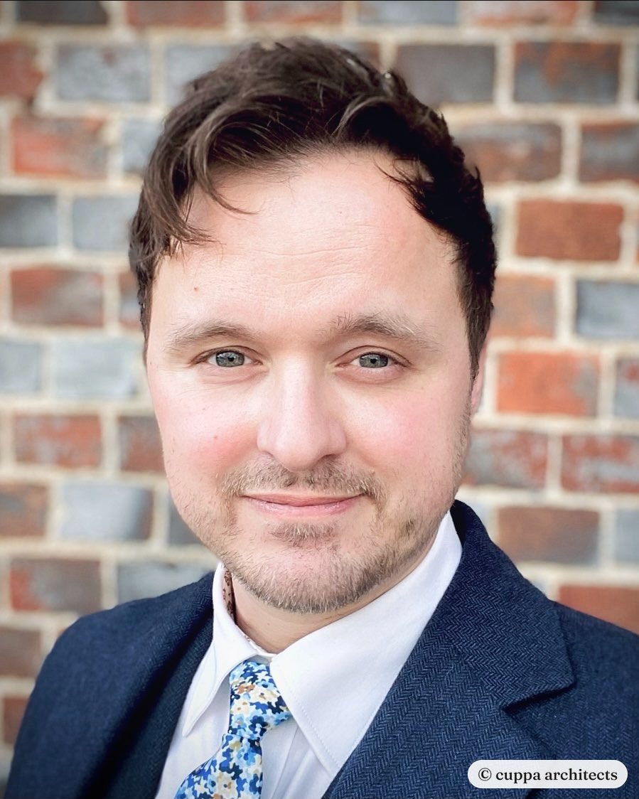 Portrait of the architect who runs cuppa architects